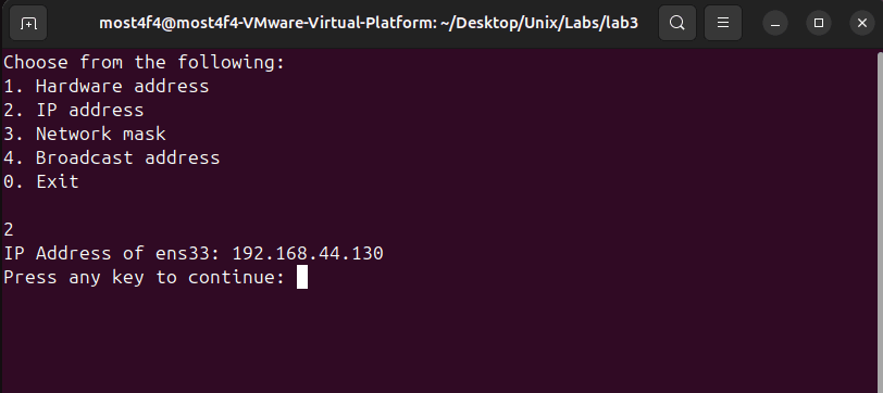 Network Interface Information Retrieval