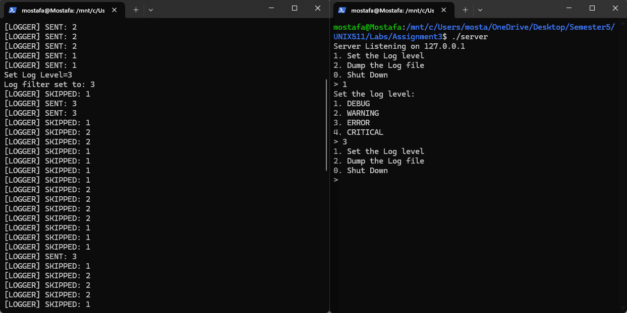 Embedded Distributed Logging System
